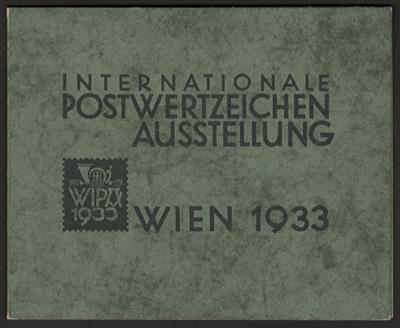 Poststück - Originalmappe zum WIPABLOCK 1933, - Briefmarken und Ansichtskarten