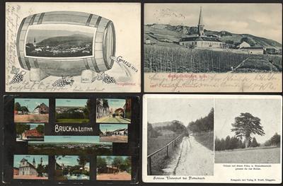 Poststück - Partie AK NÖ u.a. mit Gruss aus Heiligenkreuz (Faß) - Gumpoldskirchen, - Briefmarken und Ansichtskarten