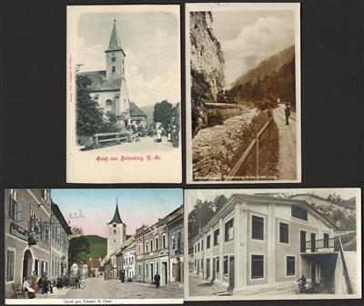 Poststück - Partie AK Traisental und Bez. Lilienfeld u.a. mit Hohenberg - Arbeiterheim in St. Aegyd - Türnitz, - Známky