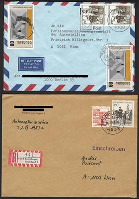 Poststück - Partie moderne Belege Berlin, - Stamps