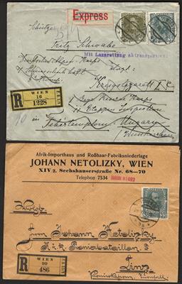 Poststück - Partie Poststücke Österr. Monarchie mit etwas Ausg. 1908, - Briefmarken und Ansichtskarten