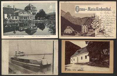 Poststück - Patie AK div. Österr. u.a. mit dreiteiliger Faltkarte von HKössen mit Sport Hotel - Teppenthal - Tamsweg etc., - Stamps