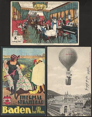 Poststück - Reichh. Partie Ansichtskarten vorwiegend Österr., - Briefmarken und Ansichtskarten
