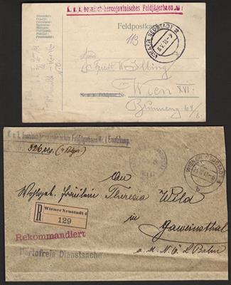 Poststück - Spezialpartie Österr. Feldpost - Briefmarken und Ansichtskarten