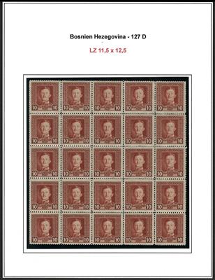 ** - Bosnien - Nr. 127D (10 Heller - Briefmarken und Ansichtskarten