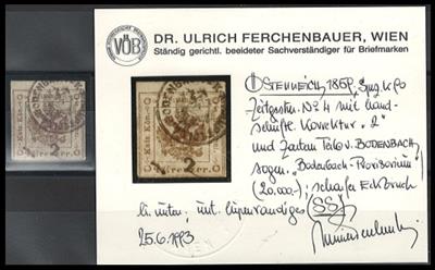 .gestempelt - Österr. Zeitungsstempelm.- sogen. "BODENBACH - PROVISORIUM, - Briefmarken und Ansichtskarten