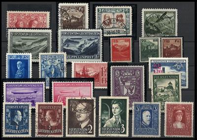 .gestempelt/*/** - Sammlung Liechtenstein ca. 1917/1975, - Stamps