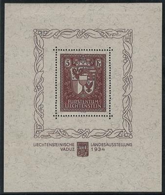** - Liechtenstein Block Nr. 1(VADUZBLOCK) postfr. einwandfrei, - Briefmarken und Ansichtskarten