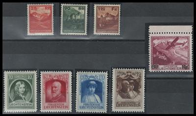 */** - Liechtenstein Nr. 119/21 * vorzüglich nachgumm., - Briefmarken und Ansichtskarten