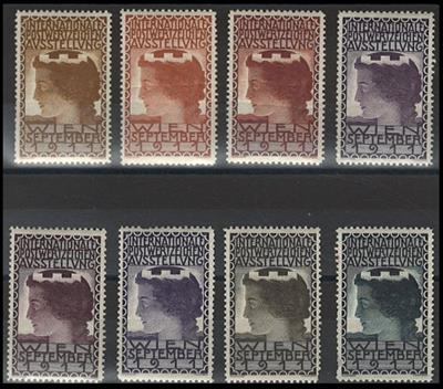 ** - Österr. 1911 - 8 versch. färbige - Stamps