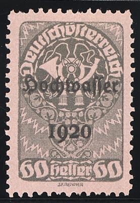 (*) - Österr. 1921 - 60 Heller Hochwasserserie Farbprobe in Grau auf rosa Papier (ANK Nr. 348 P), - Briefmarken und Ansichtskarten