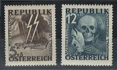 (*) - Österr. - BLITZ/TOTENKOPF nachgummiert, - Stamps