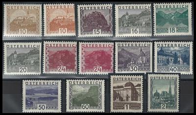 ** - Österr. Gr. Landschaft kpl. postfr., - Briefmarken und Ansichtskarten