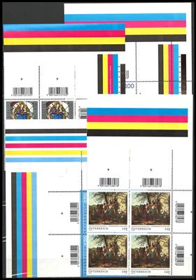 **/(*) - Österr. II. Rep. - Partie meist Bunt- Schwarz - und Perkussionsdrucke etc., - Francobolli