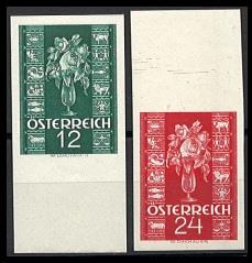 ** - Österr. Nr. 658U/659U, - Briefmarken und Ansichtskarten
