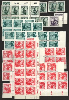 ** - Partie Neu-Österr. meist ab 1954 - Frei- u. Sonderm. meist mehrf., - Stamps