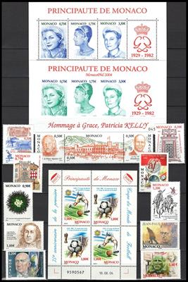 ** - Sammlung Monaco ca. 1964/2007, - Briefmarken und Ansichtskarten