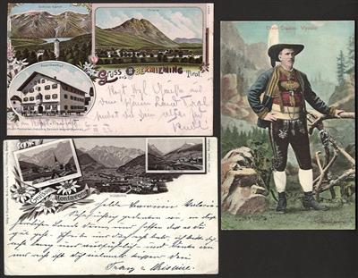 Poststück - Ansichtskarten Tirol und Vorarlberg - (ca. 120), - Briefmarken und Ansichtskarten