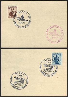 Poststück/*/gestempelt - Österr. PostkartenSammlung 1945/1984 - dar. Rohrpost, - Známky