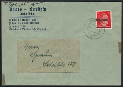 Poststück - Österr. 1945 - Scheibbser - Známky