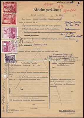 Poststück - Österr. II. Rep. - Partie meist Postformulare unter Verwendung div. Ausgaben , - Stamps