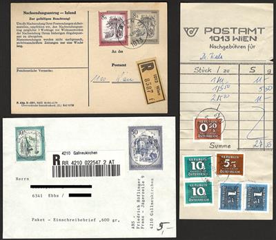 Poststück - Österr. - Partie meist moderne Bedarfspost mit vielen interessanten und tls. auch ausgefallenen Stücken, - Briefmarken und Ansichtskarten