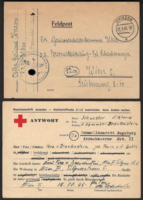 Poststück - Ostmark/D.Reich Partie Feldpost, - Briefmarken und Ansichtskarten