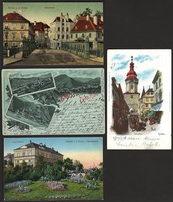 Poststück - Partie AK Wachau bzw. Krems , - Stamps