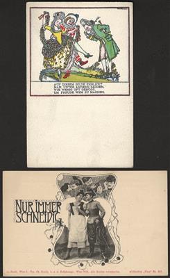 Poststück - Partie Ansichtskarten/ Motive etc., - Briefmarken und Ansichtskarten