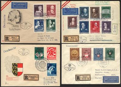 Poststück - Partie FDCs, - Briefmarken und Ansichtskarten