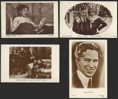 Poststück - Partie Fotokarten Charlie Chaplin, - Známky