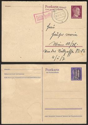 Poststück - Partie Ganzsachen D.Reich(meist "Ostmark"), - Francobolli