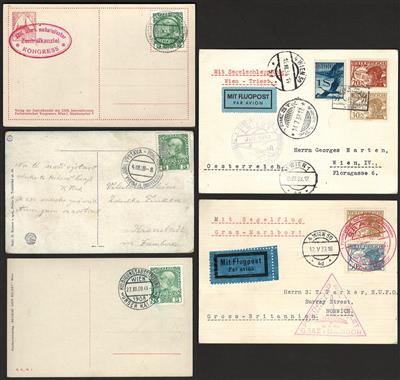 Poststück - Partie Sonderstempelbelege Österr. Monarchie und I. Rep., - Briefmarken und Ansichtskarten