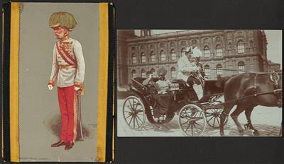 Poststück - Patriotika- u. Kaiserhauskarten - (ca. 170), - Briefmarken und Ansichtskarten