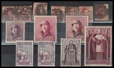 .gestempelt/*/** - Partie Belgien ab 1849, - Stamps and postcards