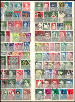 .gestempelt - Partie div. Deutschland ab D.Reich u.a. mit besseren Werten BRD, - Briefmarken und Ansichtskarten