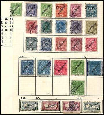 .gestempelt - Partie meist Deutschösterr. Dubl., - Stamps and postcards