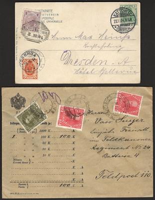 .gestempelt/*/**/Poststück - Österr., - Briefmarken und Ansichtskarten