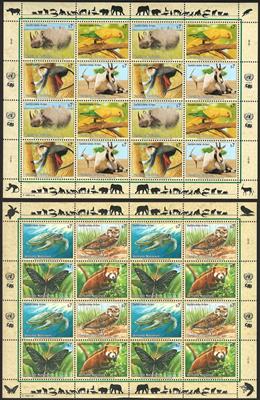 **/gestempelt/Poststück - UNO - Wien - Sammlung  1979/ca. 2006 u. etwas UNO - New York - sowie einige FDCs Österr., - Stamps and postcards