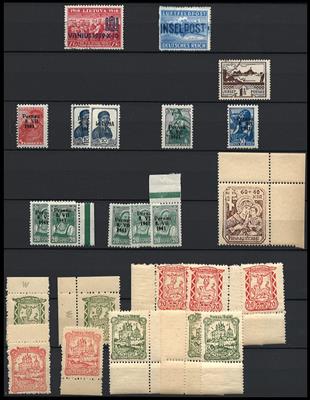 **/*/gestempelt - Sammlung D. Bes. WK II u.a. mit Protektorat, - Stamps and postcards