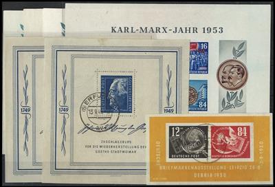 .gestempelt - Sammlung DDR ab 1949, - Známky a pohlednice