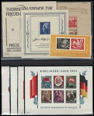 **/*/gestempelt - Sammlung DDR ab 1949 mit Sowjetischer Zone, - Francobolli e cartoline