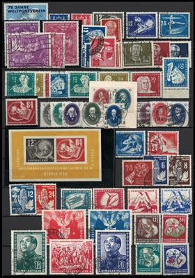 **/*/gestempelt - Sammlung DDR mit etwas Sowjet. Zone, - Stamps and postcards