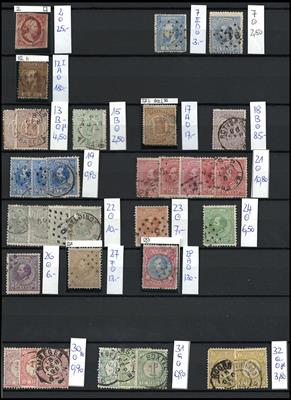 .gestempelt - Sammlung Niederlande ab ca. 1852, - Stamps and postcards