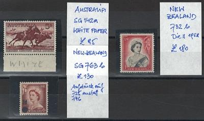 ** - Neuseeland (New Zealand) SG Nr. 732b (Die II 1958, - Stamps and postcards