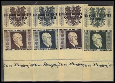 ** - Österr. - Renner geschnitten - Stamps and postcards