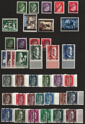 ** - Partie Österr. ab 1945, - Briefmarken und Ansichtskarten