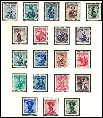 ** - Reichh. Partie Österr. ab 1945 mit viel ATS modern, - Briefmarken und Ansichtskarten