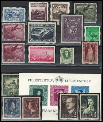 **/*/(*) - Sammlung Liechtenstein ab ca. 1917, - Známky a pohlednice