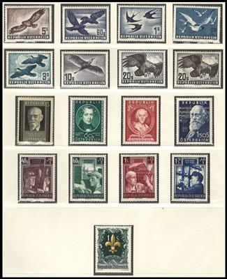 *** - Sammlung Österr. 1945/67u.a. mit Gitter, - Briefmarken und Ansichtskarten